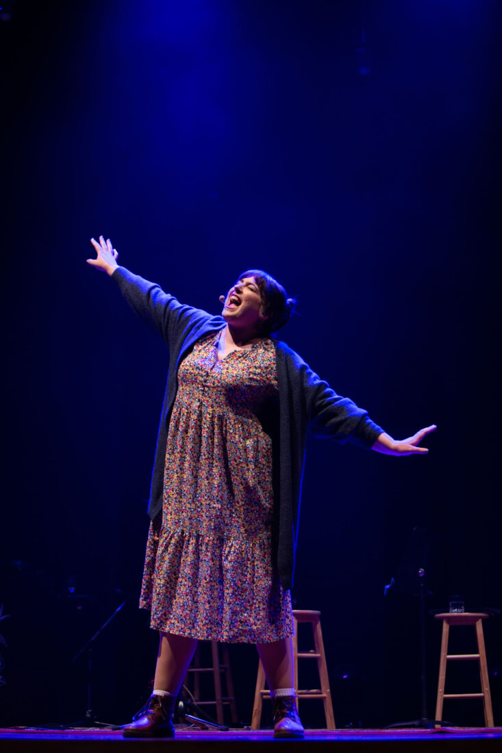 Dharma Bizier as Maggie [photo: Mike Peleshok]