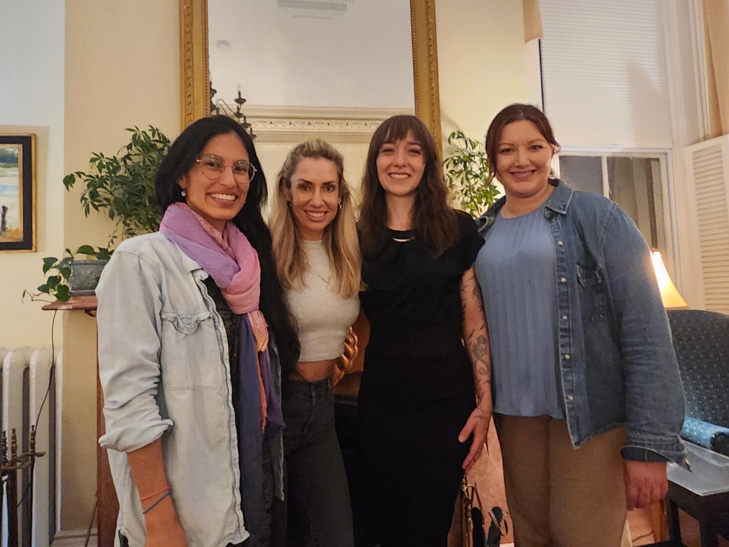 (L–R) Chefs Rebecca Reardon, Rachel Sauvé, Adrianna Remlinger, Chanelle Doucette